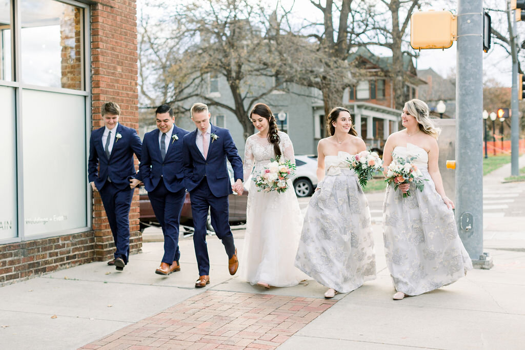 A smaller Bridal Party was also the perfect option for this darling duo!
